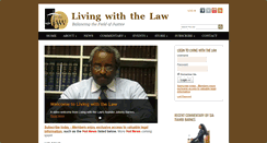 Desktop Screenshot of livingwiththelaw.com
