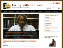 Tablet Screenshot of livingwiththelaw.com